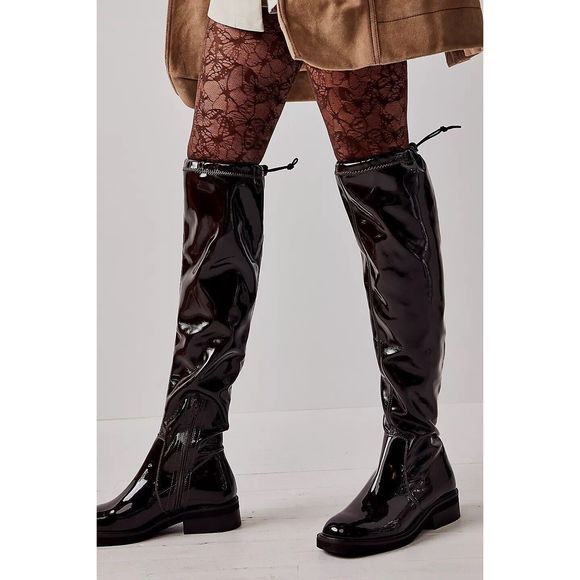Free People Go Go Gloss Over-the-Knee Boots Size 37